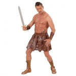 Gladiator Skirt and Armbands Leatherlook skirt, Leatherlook armbands
