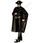 Kostým Zorro Kostým, pásek, pokrývky bot, kabát, škraboška